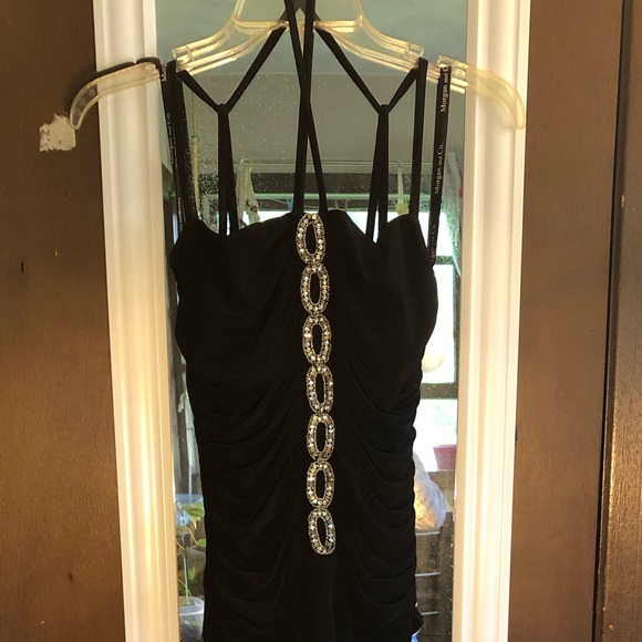 High/Low Black Formal Dress from Morgan&Co. - Picture 1 of 6